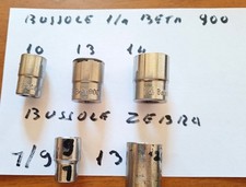Set bussole 1/4 pollici da 10-13-14 Beta 900 +1 da 13 + 1 da 7/9 mm.Zebra usate