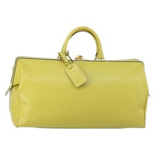 CELINE Boston Borsa Pelle Oro Giallo Autentica 148371