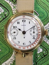 Lepic Chrono, oro massiccio 18kt, anno 1915 ca, vintage
