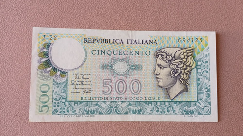 Banconota 500 lire mercurio - ,
