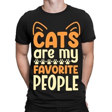 T-shirt uomo donna regalo divertenti amanti degli animali gatti sono le mie...