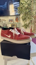 Nike SB Zoom Rosso camoscio modello vintage 42 USA 8.5 UK 7.5