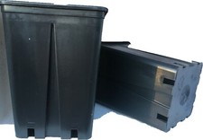 5x VASI PLASTICA QUADRATI cm 16x16x23 *L 4,80 - Giardino, fiori, Italia - 5 vasi