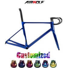 Telaio bici da strada AIRWOLF 700c carbonio Aero Clambing bicicletta vernice camaleonte