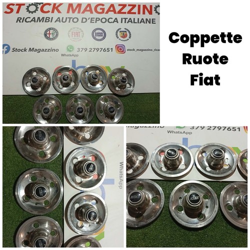 Coppette ruota cromate - cromate, fiat