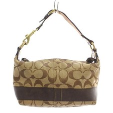 Borsa a mano tela pelle firma