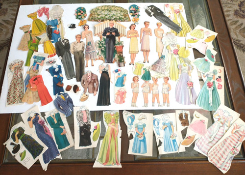 Bambole carta vintage - carta,