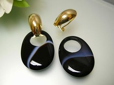 Vintage placcato oro ovale