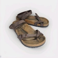 BIRKENSTOCK Sandali YARA Habana marrone pelle oliata cinturino alla caviglia US 6 EU 37