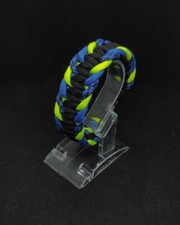 Bracciale Paracord - Nero Azzurro Inter - 2023  Fatto a Mano su misura 