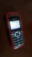 CELLULARE NOKIA 1208 ROSSO FUNZIONANTE CON BATTERIA 