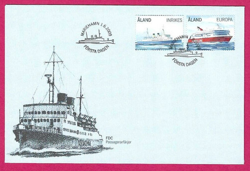 Aland 2009 fdc - fdc, traghetti