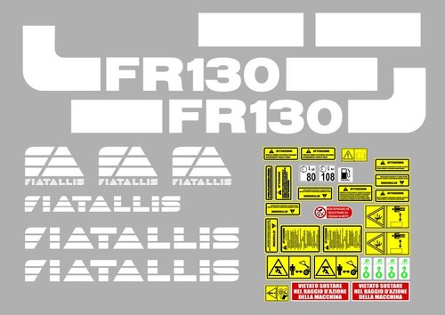 Fiat allis 130 decalcomanie - fiat, fr