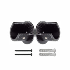 Supporto PARETE - PARETE per bastone tenda Ø 20 mm (completo di viti e tasselli)