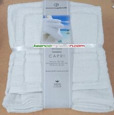 Nazareno Gabrielli set tris spugne telo + asciugamano + ospite bianco B&B HOTEL