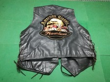 HARLEY DAVIDSON BIKERS  American Classic .Vintage GILET in Vera Pelle ,Tg. XL  