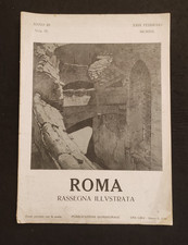 ROMA RASSEGNA ILLUSTRATA 1912 VALLE DEI CICLOPI CROCIFISSO MACCAGNANI