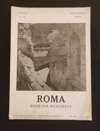 Roma rassegna illustrata 1912 - roma,