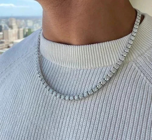 Collana tennis uomo - da, con
