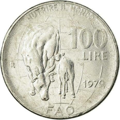 Italy coin 100 lire - lire, |