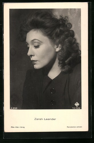 Cartolina attrice zarah - cartolina,