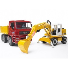 Bruder 02751 man escavatore - bruder,