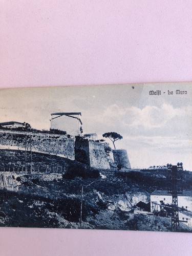 Cartolina antica melfi mura - cartolina,