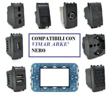 VIMAR ARKE' NERO LUCIDO SCHUKO