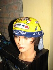 Vintage Cycling jersey shirt Mercatone1 Pantani  cap hat maglia bici ciclismo