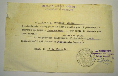 Autorizzazione viaggiare in - a,