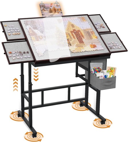 Tavolo puzzle legno - in,