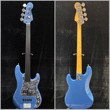 Fender Tony Franklin basso senza tasti - blu lago placido-