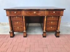 Antica Scrivania Impero in Palissandro e Bosso - Restaurata