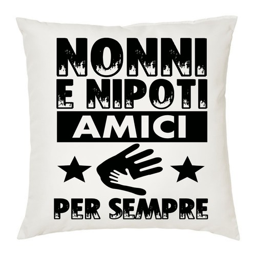 Cuscino 40x40 scritta nonni - cuscino, e