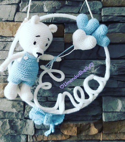 Fiocco nascita amigurumi - amigurumi, con