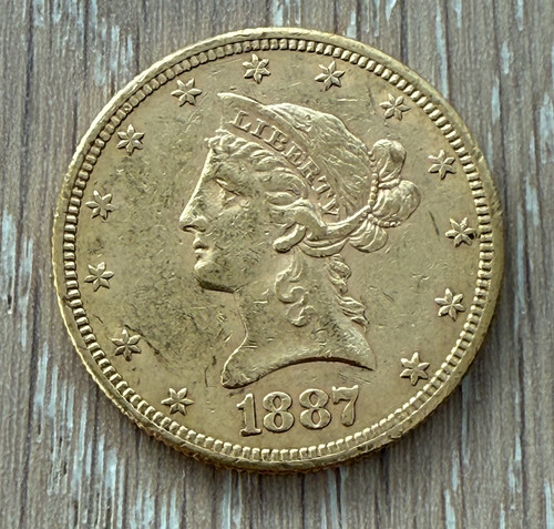 1887 oro 10 - us, dollari