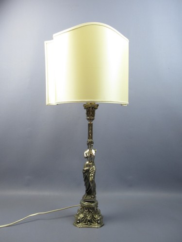 Lampada scultura donna - , ottone