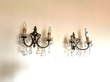 APPLIQUE IN OTTONE CON GOCCE DEGLI ANNI 40 SON 3 PEZZI