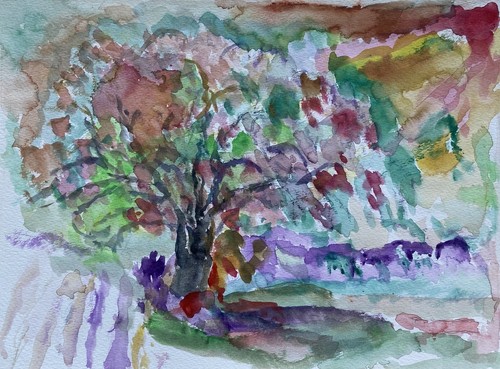 Paesaggio con albero