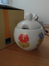 zuccheriera Thun country NUOVA con scatola originale bianca fiori