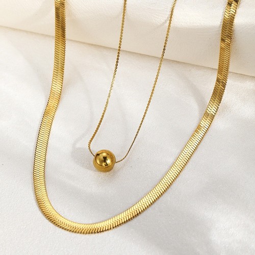 Collana donna acciaio - collana,