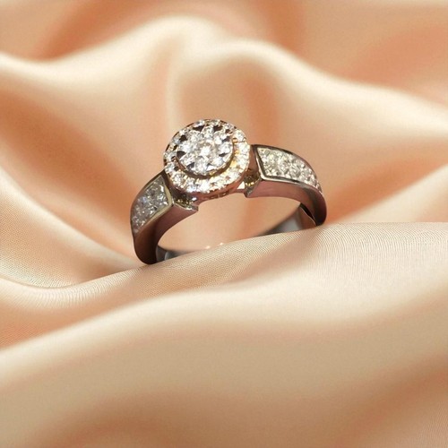 Anello fidanzamento pavé - fidanzamento,