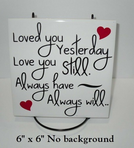 Adesivo decalcomania loved you - decalcomania,