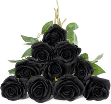10 Rose Finte Fiori Di Seta
