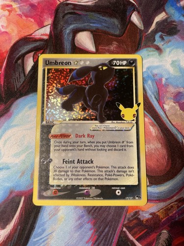 Umbreon gold star 17 - gold,