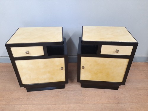 Coppia comodini art deco - coppia, di