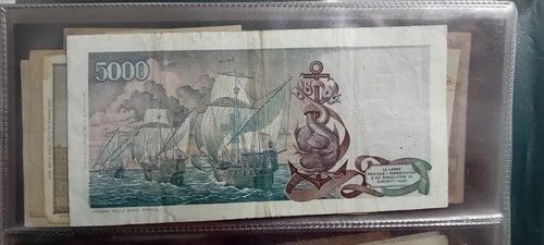 5000 lire colombo tipo - lire,