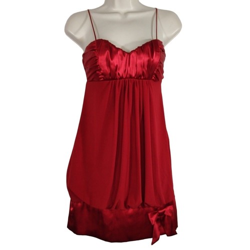 Mini abito rosso elegante - , b