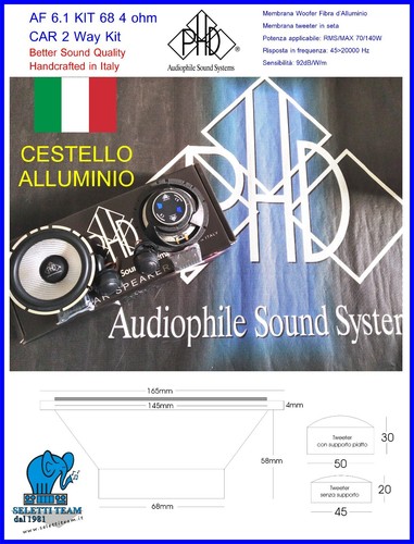 Phd altoparlanti kit 68 - 6.1,