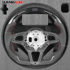Volante sportivo a LED in vera